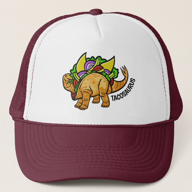 Lustigt TACOSAURUS anpassningsbar-hattar Keps (Framsida)