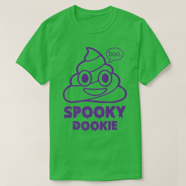Lustigt tal Dookie Halloween Cute-talessäsong P T Shirt (Design framsida)
