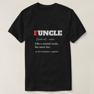 Lustigt tal - Funcle Funny farbror T Shirt