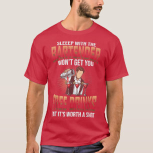 Lustigt tal med Bartender 1 T Shirt