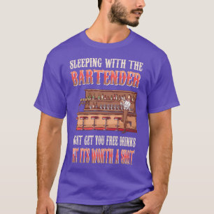 Lustigt tal om att sova med Bartender 4 T Shirt
