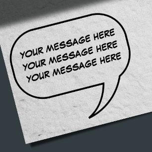 Lustigt Talk Call Out-Novelty Stämpel