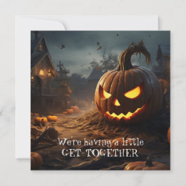 Lustigt taloky Haunted House Halloween Middag Part Inbjudningar