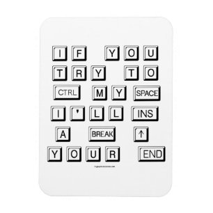 Lustigt Tangentbord Magnet