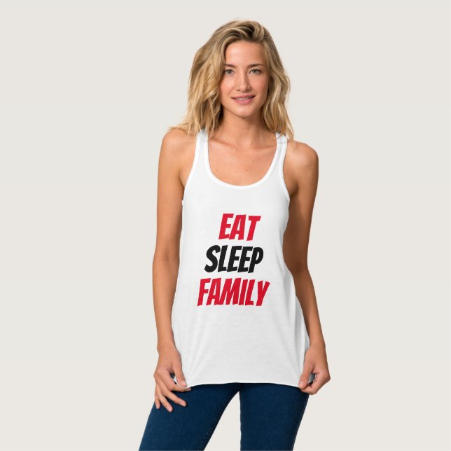 Lustigt! Tanktopet Eat-viloläge Linne Med Racerback (Hel framsida)