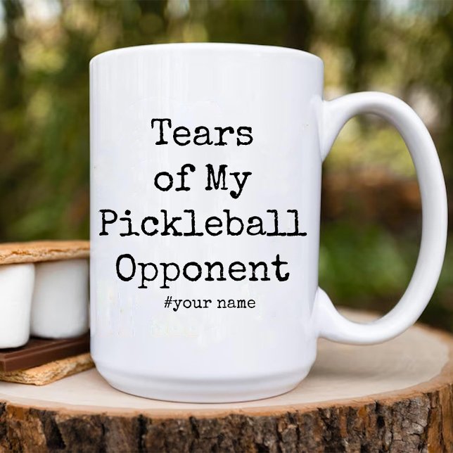 Lustigt Tårar av min Pickleball-motståndare unik Två-Tonad Mugg (Funny Tears of My Pickleball Opponent Unique Two-Tone Coffee Mug)