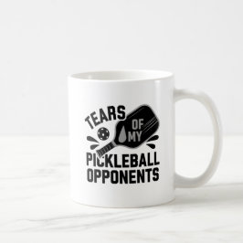 Lustigt Tårar i min Pickleball-motståndare Typogra Kaffemugg