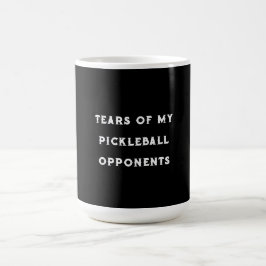 Lustigt Tårar i min Pickleball-motståndare Typogra Kaffemugg