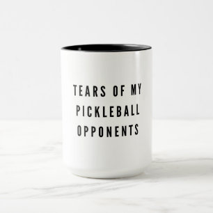 Lustigt Tårar i min Pickleball-motståndare Typogra Mugg