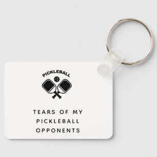 Lustigt Tårar i min Pickleball-motståndare Typogra Nyckelring
