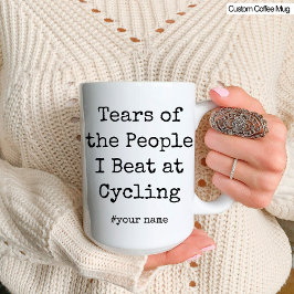 Lustigt Tårar på folk jag slår på cykling Mugg