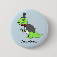 Lustigt "Tea-rex" Dinosaur