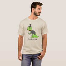 Lustigt "Tea-rex" Dinosaur