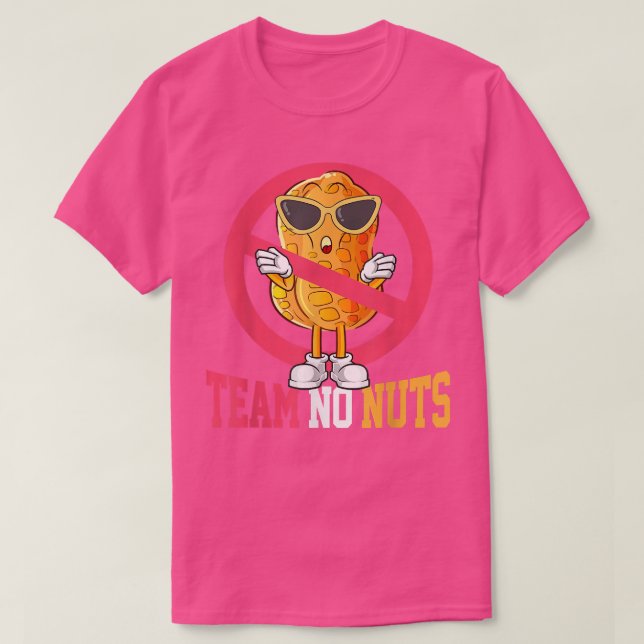 Lustigt Team No Nöt Gravid-meddelande T Shirt (Design framsida)