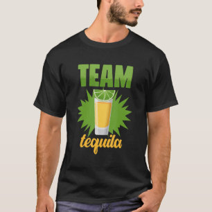 Lustigt team Tequila med Grönt Lime Salt Group Cos T Shirt
