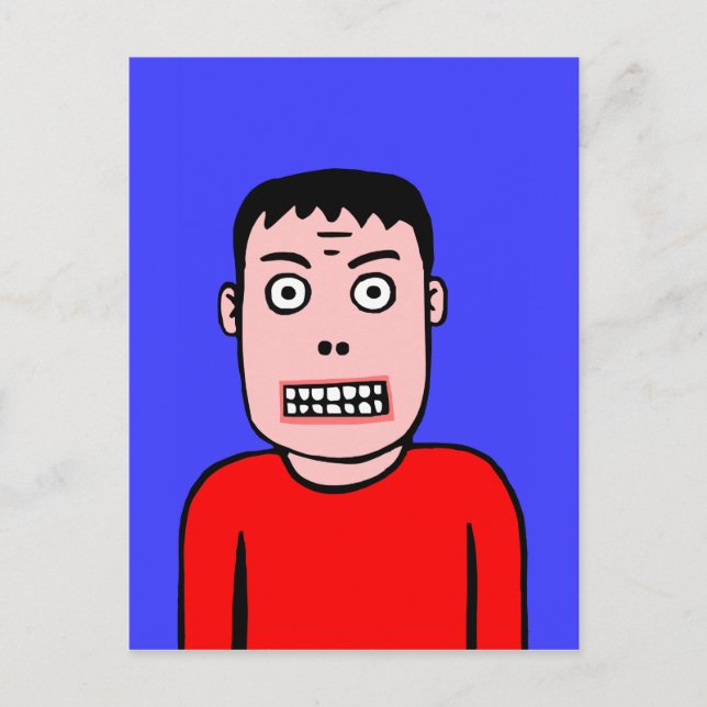 Lustigt tecken vykort (Framsida)