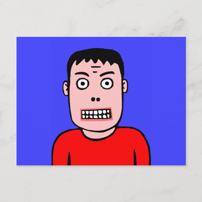 Lustigt tecken vykort (Framsida)