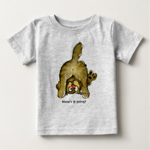 Lustigt Tecknad Cat Meow är det på väg? T Shirt