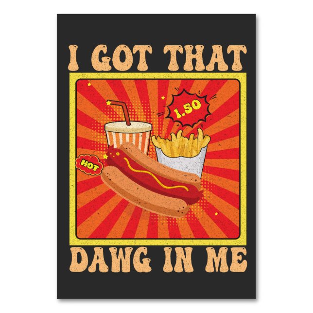 Lustigt Tecknad Hett Combo I Har som jag fick Bordsnummer (Framsidan)