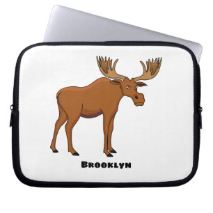 Lustigt tecknad illustration laptop fodral