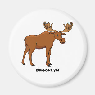Lustigt tecknad illustration magnet