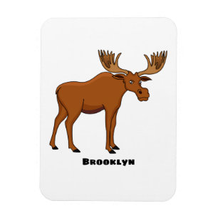 Lustigt tecknad illustration magnet