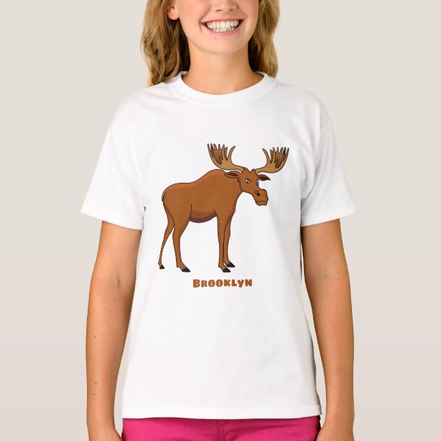 Lustigt tecknad illustration t shirt (Framsida)