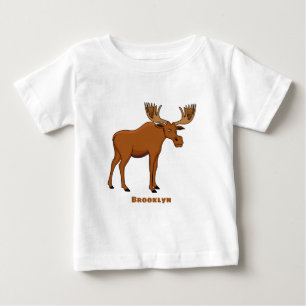 Lustigt tecknad illustration t shirt