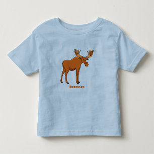 Lustigt tecknad illustration t shirt