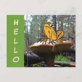 Lustigt Tecknad på Toadstool HEJ Postcard Vykort