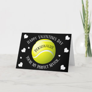 Lustigt Tennis Du är Mina Perfekter Match-Valentin Helgkort