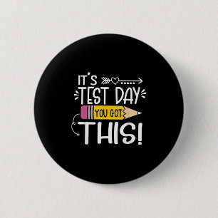 Lustigt testdag på testdagen Du Har den här underv Knapp