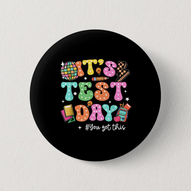 Lustigt testdag på testdagen Du Har den här underv Knapp (Framsida)