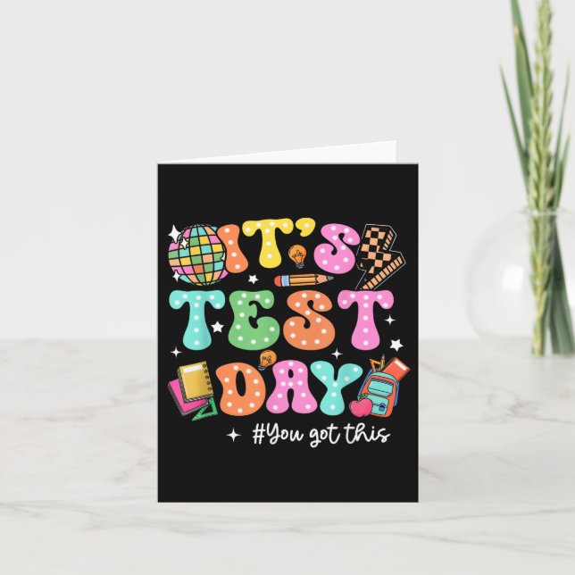 Lustigt testdag på testdagen Du Har den här underv Kort (Framsida)