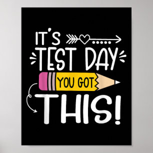 Lustigt testdag på testdagen Du Har den här underv Poster