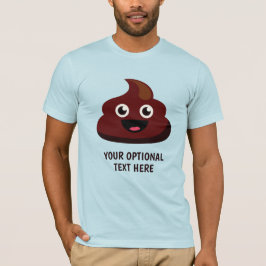 Lustigt textskjortor för POOP-anpassningsbar och j T-shirt