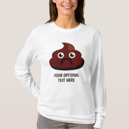 Lustigt textskjortor för POOP-anpassningsbar och j Tee Shirt