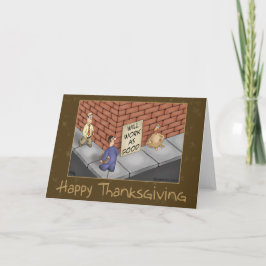 Lustigt Thanksgiving Cards: Det är en ekonomi i Tu Helgkort