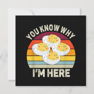 Lustigt Thanksgiving Deviled Eggs Du vet varför ja Inbjudningar