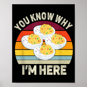 Lustigt Thanksgiving Deviled Eggs Du vet varför ja Poster