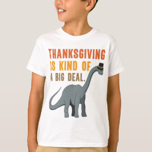 Lustigt Thanksgiving Dinosaur-citattecken som visa T Shirt