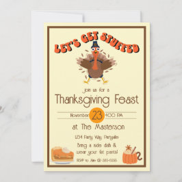 Lustigt Thanksgiving - få fullsatt Inbjudningar