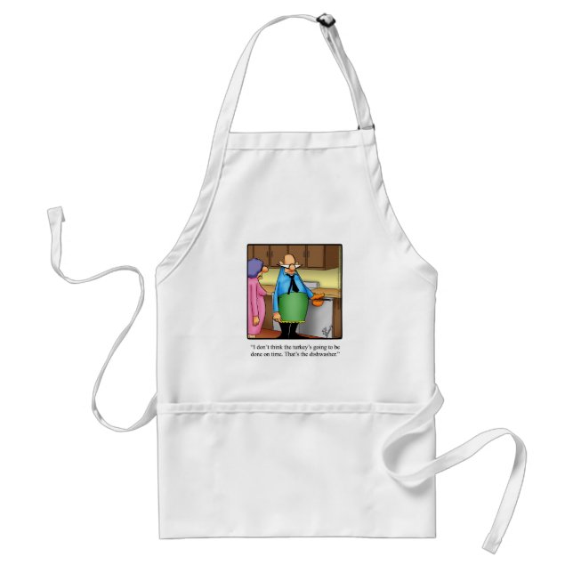 Lustigt Thanksgiving Humor Apron för honom Förkläde (Framsidan)