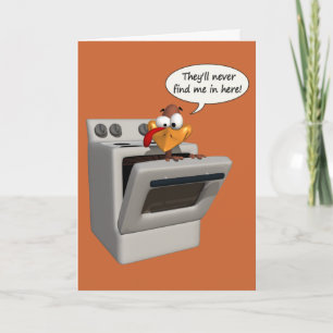 Lustigt Thanksgiving-kort Helgkort