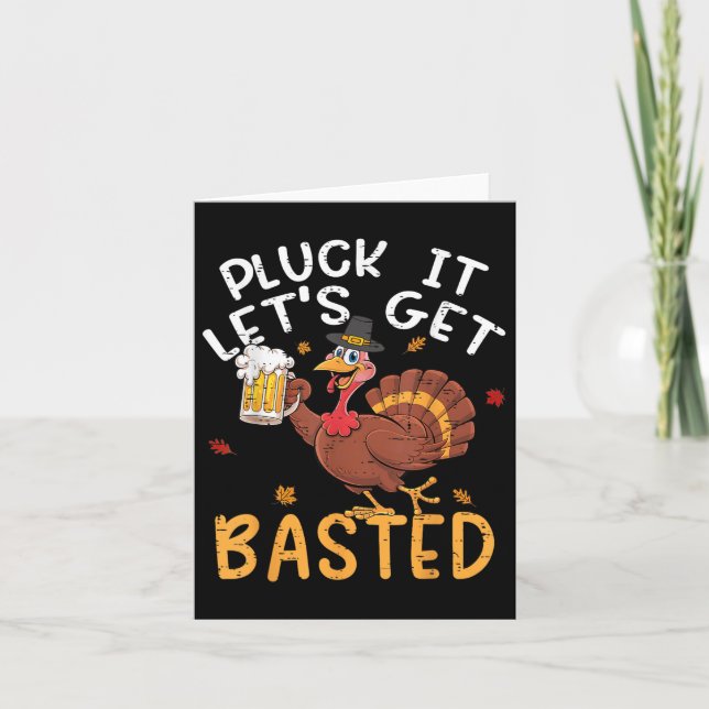 Lustigt Thanksgiving Shirts Manar Pluck Det kan få Kort (Framsida)