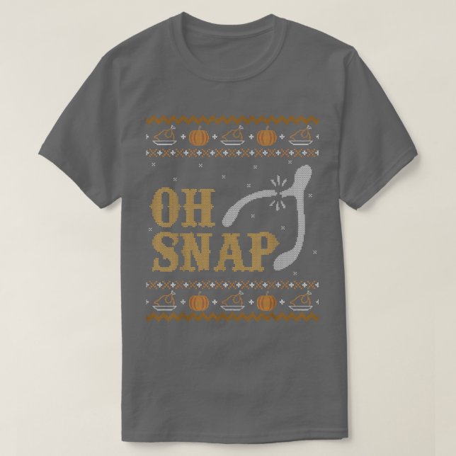 Lustigt Thanksgiving Snap Wish T  T Shirt (Design framsida)