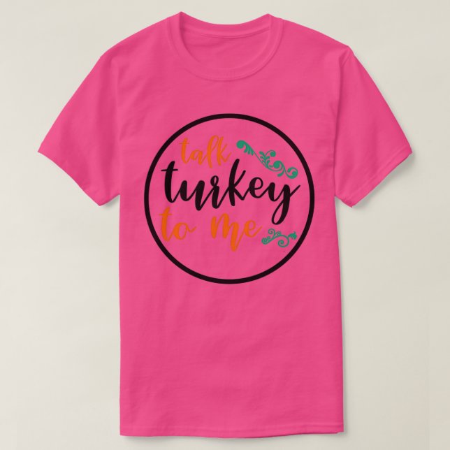 Lustigt Thanksgiving som säger Thanksgiving Middag T Shirt (Design framsida)