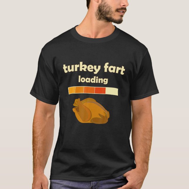 lustigt Thanksgiving turkey-fart lasta Tshirt T Shirt (Framsida)