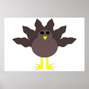 Lustigt Thanksgiving Turkiet Poster