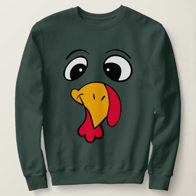 Lustigt Thanksgiving Turkiet T Shirt (Design framsida)
